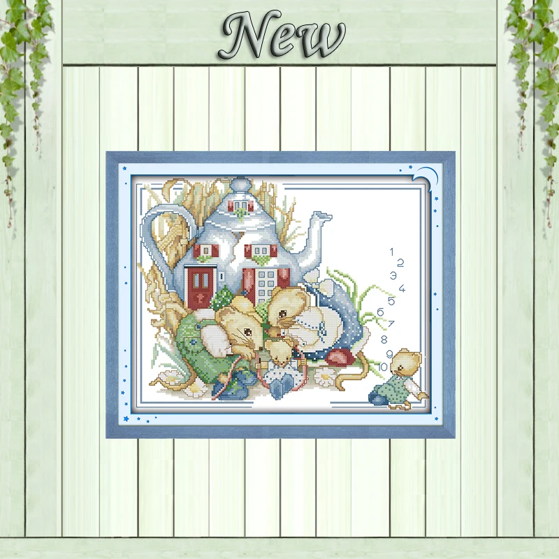 The mouse family cute cartoon Counted Printed on canvas DMC 11CT 14CT chinese Cross Stitch kits Needlework Sets embroidery Decor
The mouse family cute cartoon Counted Printed on canvas DMC 11CT 14CT chinese Cross Stitch kits Needlework Sets embroidery Decor