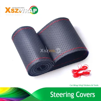 2016 New 38cm Universal Microfiber Leather Cowhide DIY Car Steering Wheel Cover Case With Needles And Thread Car Cover
2016 New 38cm Universal Microfiber Leather Cowhide DIY Car Steering Wheel Cover Case With Needles And Thread Car Cover