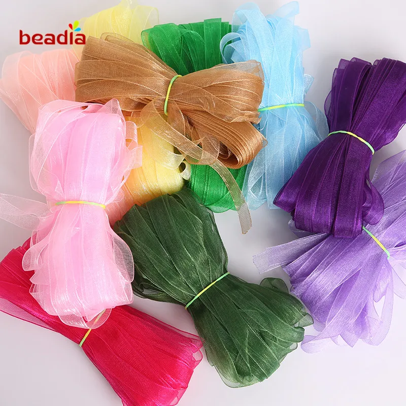 High Quality 10mm 20yards Organza Ribbon Apparel Sewing Fabric For DIY Ribbon Gift Packaging Wedding Party Decoration
High Quality 10mm 20yards Organza Ribbon Apparel Sewing Fabric For DIY Ribbon Gift Packaging Wedding Party Decoration