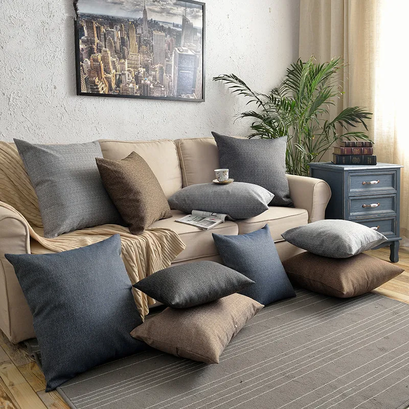 30X45/40x60/45x45/55x55cm grey/blue/brown rough thick linen cushion cover sofa throw pillow case pillow cover lumbar pillowcase
30X45/40x60/45x45/55x55cm grey/blue/brown rough thick linen cushion cover sofa throw pillow case pillow cover lumbar pillowcase