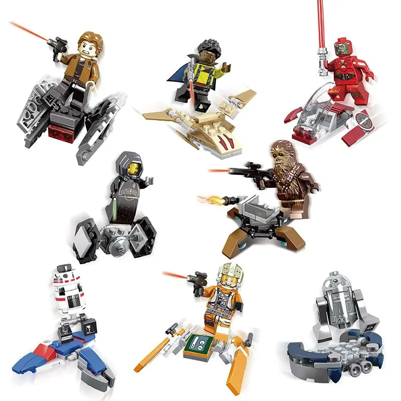 Building Blocks 1 Lot of Lando Cairissian Kessel Han Solo Robot Luke Skywalker Spaceship Action Bricks Toys for Children
Building Blocks 1 Lot of Lando Cairissian Kessel Han Solo Robot Luke Skywalker Spaceship Action Bricks Toys for Children