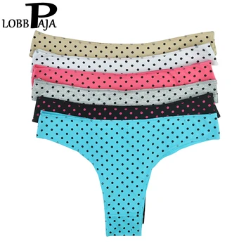 LOBBPAJA Brand Lot 6 pcs Woman Underwear Women Sexy G-strings Full Thongs Dots Print Cotton Ladies Panties Lingerie for Women
LOBBPAJA Brand Lot 6 pcs Woman Underwear Women Sexy G-strings Full Thongs Dots Print Cotton Ladies Panties Lingerie for Women