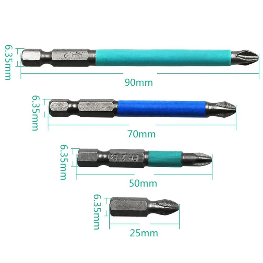 1/4" Hex Shank Alloy Steel Magnetic Cross Phillips Head Screwdriver Bit Set Tool PH2 Anti Slip Screwdriver Head Hand Tools
1/4" Hex Shank Alloy Steel Magnetic Cross Phillips Head Screwdriver Bit Set Tool PH2 Anti Slip Screwdriver Head Hand Tools