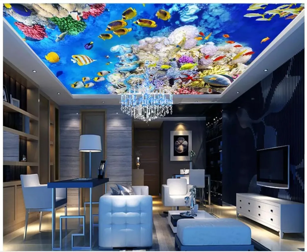Custom photo wallpaper 3d murals wallpaper Mediterranean sea fish world ceiling zenith mural wall papers for living room decor
Custom photo wallpaper 3d murals wallpaper Mediterranean sea fish world ceiling zenith mural wall papers for living room decor