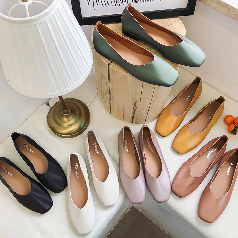 Spring Slip on Flat Shoes Women Loafers Candy Color Square Toe Flats Woman Boat Shoes zapatos mujer Oxford Shoes romeetse 7390
Spring Slip on Flat Shoes Women Loafers Candy Color Square Toe Flats Woman Boat Shoes zapatos mujer Oxford Shoes romeetse 7390