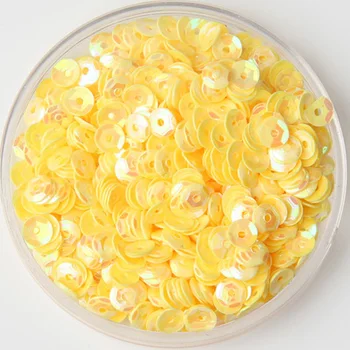 50g(10000pcs) 4mm Cup Loose Sequins Round Paillette Wedding Garment Accessory Sewing Craft Yellow AB Confetti Spangles
50g(10000pcs) 4mm Cup Loose Sequins Round Paillette Wedding Garment Accessory Sewing Craft Yellow AB Confetti Spangles