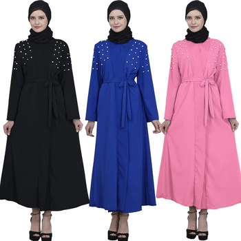 Fashion Muslim Women Long Sleeve Abaya Dress Vintage Open Front Cardigan Kaftan Casual Bead Kimono Islamic Clothing Arab Ramadan
Fashion Muslim Women Long Sleeve Abaya Dress Vintage Open Front Cardigan Kaftan Casual Bead Kimono Islamic Clothing Arab Ramadan