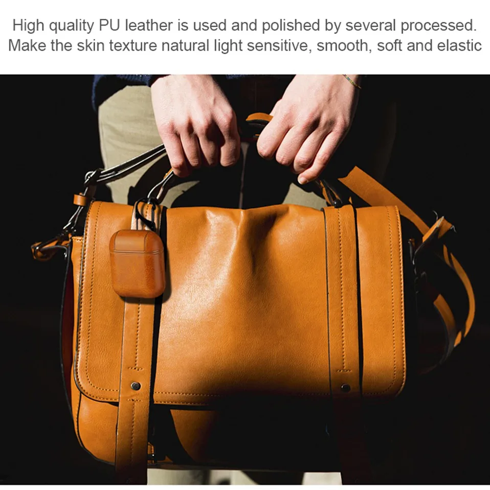 2019 Original TWS Earphone i10 i20 i30 i60 i90 i100 Charging Box Leather Protective Case Shockproof Wireless Earphone Pouch Bags (2)