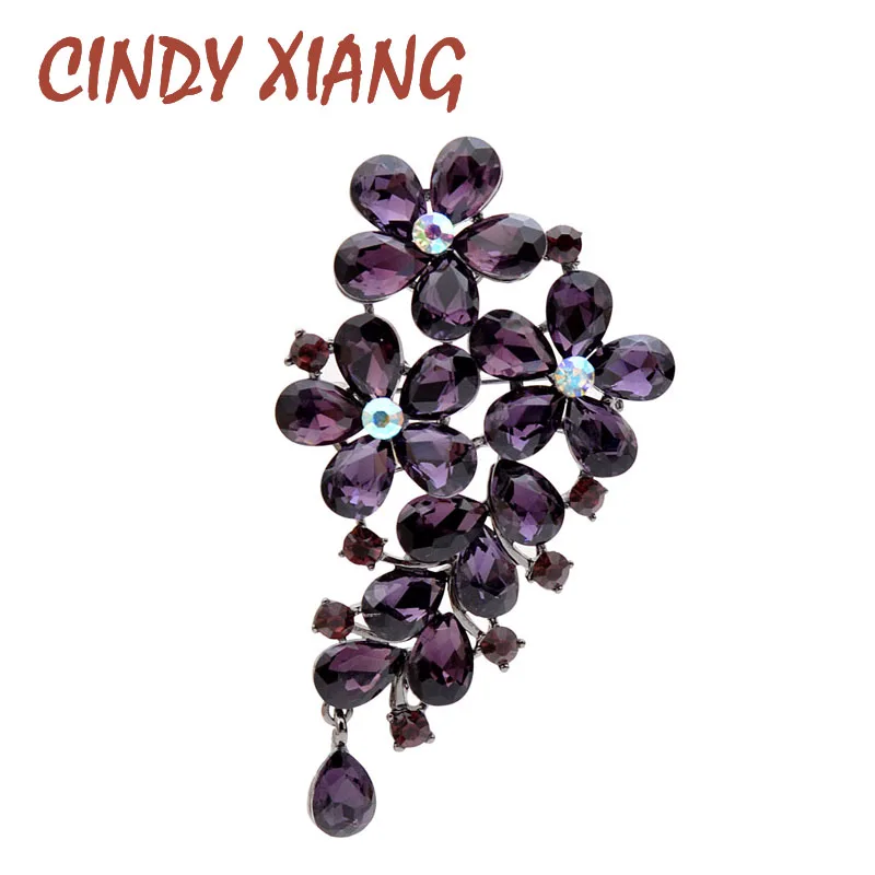 CINDY XIANG Purple Color Crystal Flower Large Brooches For Women Autumn Coat Brooch Pin Elegant Beautiful Fashion Jewelry New
CINDY XIANG Purple Color Crystal Flower Large Brooches For Women Autumn Coat Brooch Pin Elegant Beautiful Fashion Jewelry New
