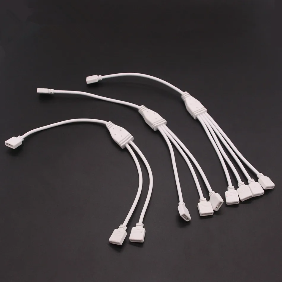 4pin RGB соединительный узел 1 2 3 4 Splitter Женский провод кабель-удлинитель для