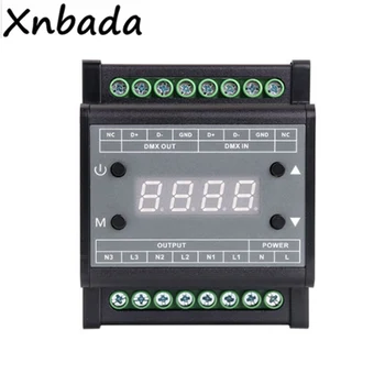 DMX302 Led DMX Triac Dimmer Controller AC90V-240V Output 3 Channels 1A/CH High Voltage For Led Panel Light
DMX302 Led DMX Triac Dimmer Controller AC90V-240V Output 3 Channels 1A/CH High Voltage For Led Panel Light