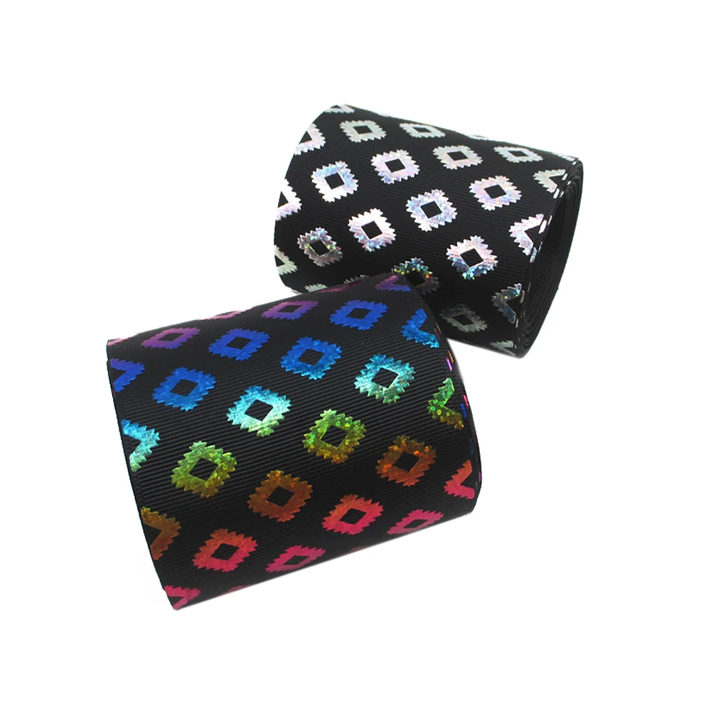 david angie 3" 75mm Laser Colorful Grosgrain Ribbon Tape 5Y,Hologram Holographic Rainbow Foil,DIY Handmade Materials,5Y55177
david angie 3" 75mm Laser Colorful Grosgrain Ribbon Tape 5Y,Hologram Holographic Rainbow Foil,DIY Handmade Materials,5Y55177