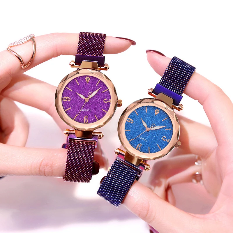 New Starry Sky Watch Women Watches Luxury Magnetic Shining Band Quartz Watch Buckle Dial ladies watch Mesh Zegarki reloj mujer
New Starry Sky Watch Women Watches Luxury Magnetic Shining Band Quartz Watch Buckle Dial ladies watch Mesh Zegarki reloj mujer