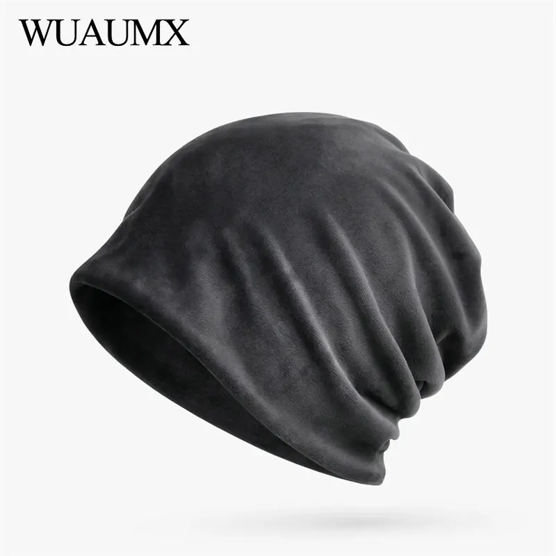 Wuaumx NEW Winter Hats For Men Women Multifunction Turban Hat Solid Soft Skullies Beanies With Velvet Warm Hedging Caps Unisex
Wuaumx NEW Winter Hats For Men Women Multifunction Turban Hat Solid Soft Skullies Beanies With Velvet Warm Hedging Caps Unisex