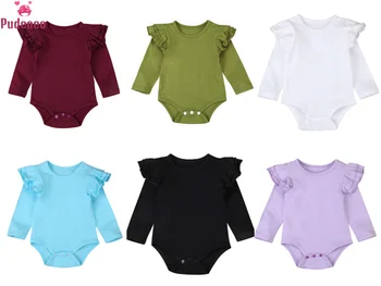 Fashion Solid Ruffles Newborn Cotton Romper Infant Baby Girls Boys Clothes Long Sleeve Outfits Jumpsuit Onesie 3M-2T
Fashion Solid Ruffles Newborn Cotton Romper Infant Baby Girls Boys Clothes Long Sleeve Outfits Jumpsuit Onesie 3M-2T