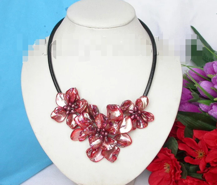 baroque handcraft bloom red seashell pearls choker leather necklace j8167 @^Noble style Natural Fine jewe FREE SHIPPING
baroque handcraft bloom red seashell pearls choker leather necklace j8167 @^Noble style Natural Fine jewe FREE SHIPPING