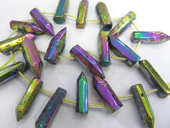 high quality Natural Rock Quartz ,sharp spikes freeform blue green puprle rose pink red blue rainbow mixed bead 15-50mm full str
high quality Natural Rock Quartz ,sharp spikes freeform blue green puprle rose pink red blue rainbow mixed bead 15-50mm full str