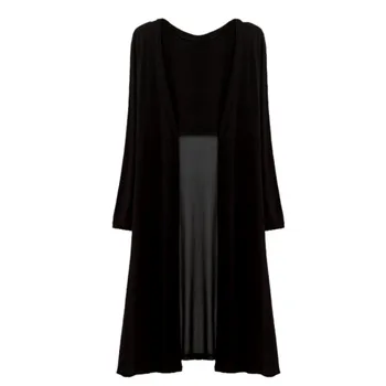 Fashion Open Stitch Sunscreen Cardigan Shawl Long Transparent Coat Women Modal Chiffon Stitching Long Sleeve Summer Top Blusas
Fashion Open Stitch Sunscreen Cardigan Shawl Long Transparent Coat Women Modal Chiffon Stitching Long Sleeve Summer Top Blusas