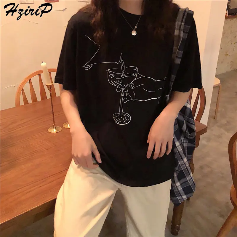 HziriP Hot Sale 2019 Summer Cotton New Fashion Brief Short Sleeve Casual Simple Loose Female Tops Women Korea T-Shirt 3 Colors
HziriP Hot Sale 2019 Summer Cotton New Fashion Brief Short Sleeve Casual Simple Loose Female Tops Women Korea T-Shirt 3 Colors