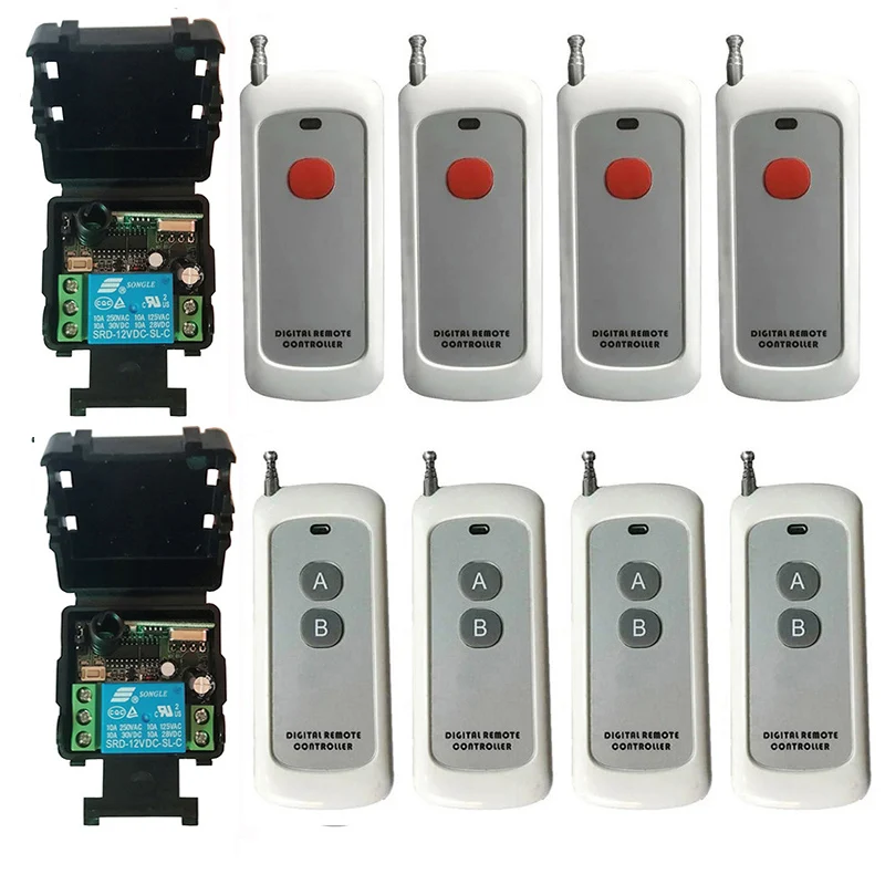 500M DC 12V 24V 1 CH Channel 1CH Wireless Remote Control LED Light Switch Relay Output Radio RF Transmitter And Receiver
500M DC 12V 24V 1 CH Channel 1CH Wireless Remote Control LED Light Switch Relay Output Radio RF Transmitter And Receiver