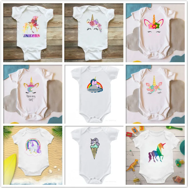 Cute Unicorn Romper Baby Girls Clothes Jumpsuit Romper 0-24M Age Ifant Toddler Newborn Outfits Set Hot Sale
Cute Unicorn Romper Baby Girls Clothes Jumpsuit Romper 0-24M Age Ifant Toddler Newborn Outfits Set Hot Sale