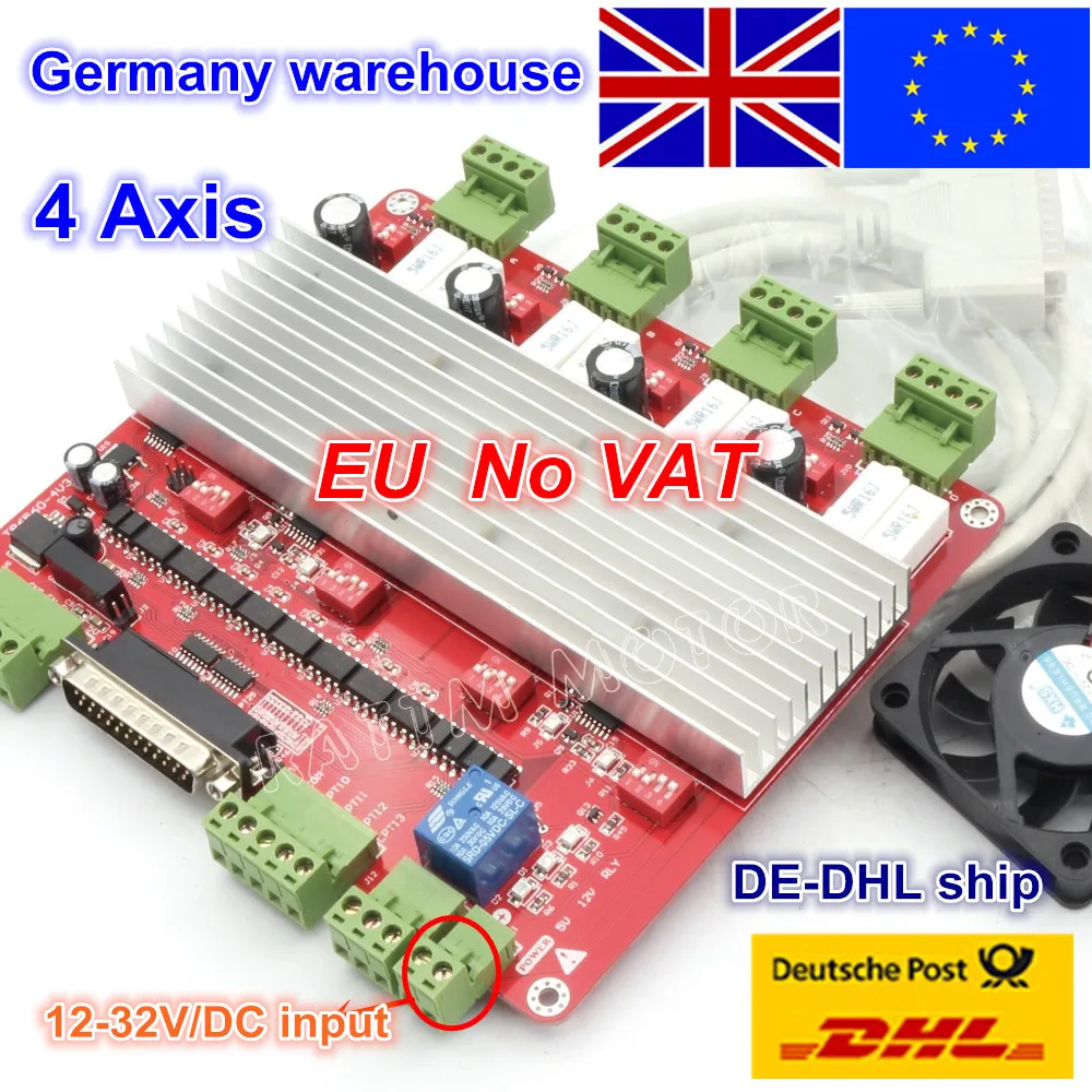 

EU free VAT 4 Axis CNC TB6560 stepper motor driver interface card CNC controller board V type for CNC Router Engraving Milling