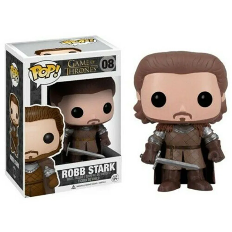 FUNKO POP Game of Thrones #08 ROBB STARK Vinyl Doll Figure Collection Action Figure Model Toys Car Decoration
FUNKO POP Game of Thrones #08 ROBB STARK Vinyl Doll Figure Collection Action Figure Model Toys Car Decoration