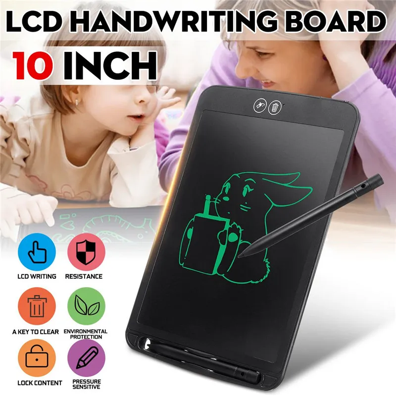 10inch LCD Handwriting Board Partially Erasing Children's Writing Thick Pen Highlighting Electronic Graffiti Drawing Tablet
10inch LCD Handwriting Board Partially Erasing Children's Writing Thick Pen Highlighting Electronic Graffiti Drawing Tablet
