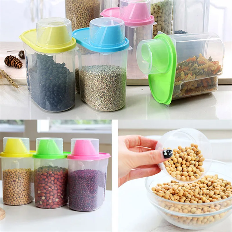 Dried Food Cereal Flour Pasta Food Storage Dispenser Rice Container Sealed Box 1.9L
Dried Food Cereal Flour Pasta Food Storage Dispenser Rice Container Sealed Box 1.9L