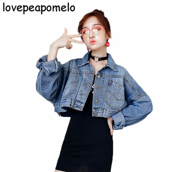 Spring Autumn Big Size Women's Jacket streetwear Jeans Jacket Jeans Coats Loose Plus Size Female Coat Outerwear J495
Spring Autumn Big Size Women's Jacket streetwear Jeans Jacket Jeans Coats Loose Plus Size Female Coat Outerwear J495