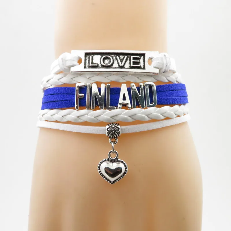infinity love finland Bracelet heart Charm bracelet finland country flag bracelets & bangles for Woman and man bracelets
infinity love finland Bracelet heart Charm bracelet finland country flag bracelets & bangles for Woman and man bracelets