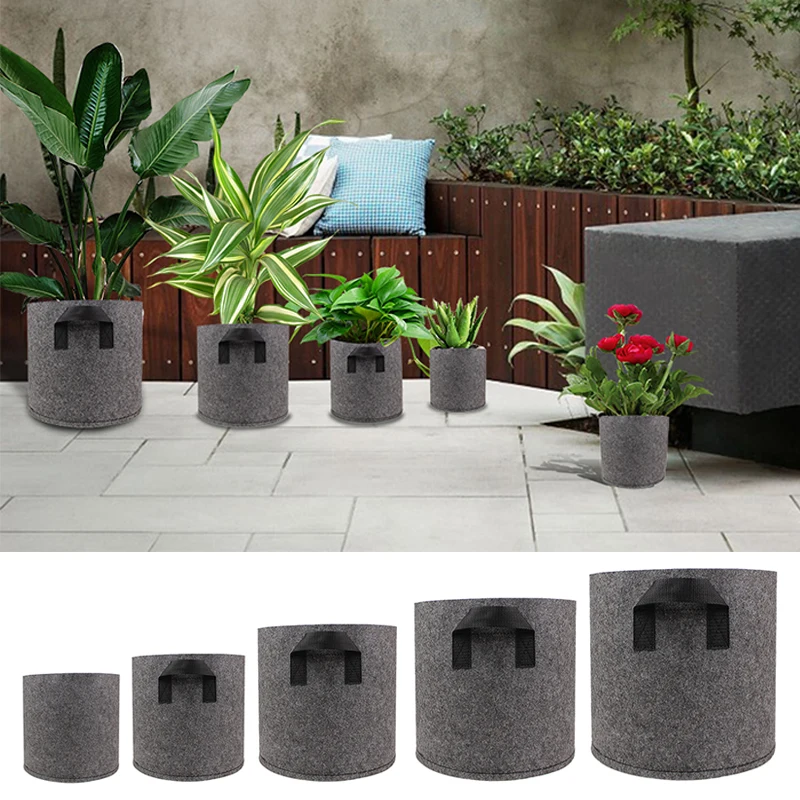 Vegetable Potato Grow Bag Garden Handle Felt Grey Fabric Plant Planting Growing Box Round Pot Container 1/3/5/7/10 Gallon
Vegetable Potato Grow Bag Garden Handle Felt Grey Fabric Plant Planting Growing Box Round Pot Container 1/3/5/7/10 Gallon