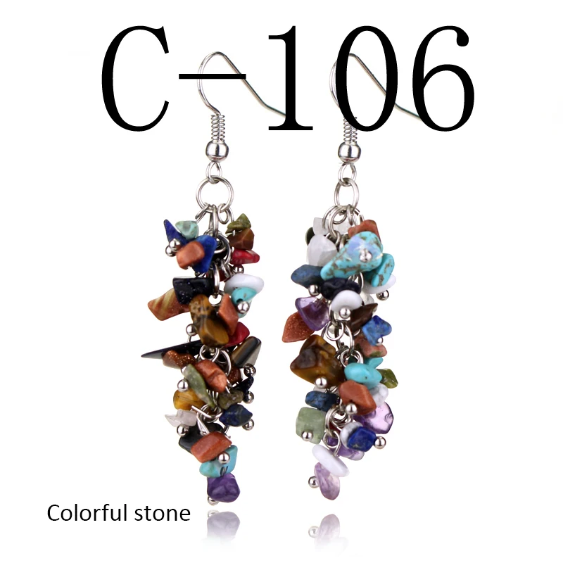 Hot Bohemian Style Handmade Natural Gravel Earrings DIY Natural Stone Tassel Earrings Jewerly Natural Sardonyx Calaite Fluorite
Hot Bohemian Style Handmade Natural Gravel Earrings DIY Natural Stone Tassel Earrings Jewerly Natural Sardonyx Calaite Fluorite