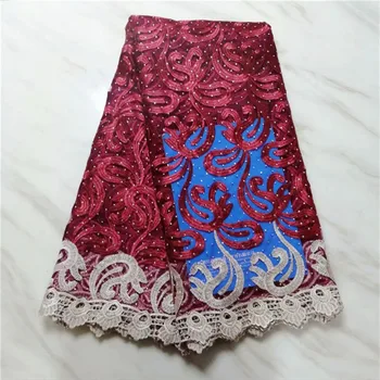 Hot Sale Nigerian Laces Fabrics 2019 red High Quality stones Tulle African Milk Silk Lace Fabric Wedding African French Net Lace
Hot Sale Nigerian Laces Fabrics 2019 red High Quality stones Tulle African Milk Silk Lace Fabric Wedding African French Net Lace