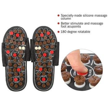 Rotatable Foot Massage Slipper Acupuncture Therapy Massager Shoes For Foot Acupoint Activating Reflexology Feet Care Massageador
Rotatable Foot Massage Slipper Acupuncture Therapy Massager Shoes For Foot Acupoint Activating Reflexology Feet Care Massageador
