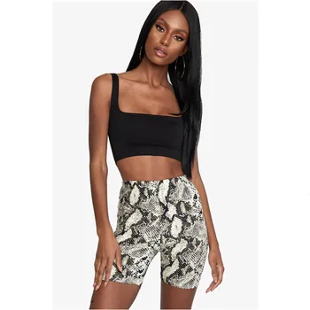 Womens Summer Shorts Vintage Fashion Snakeskin Print Hotpant 2019 Jogging Gym Sports Shorts Ladies Slim Casual High Waist Shorts
Womens Summer Shorts Vintage Fashion Snakeskin Print Hotpant 2019 Jogging Gym Sports Shorts Ladies Slim Casual High Waist Shorts