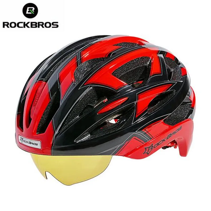 Image RockBros Cycling Helmet MTB Mountain Road Bike Helmet Bicycle Helmet 32 Air Vents With 3 Lenses Mountain Bike Equipment