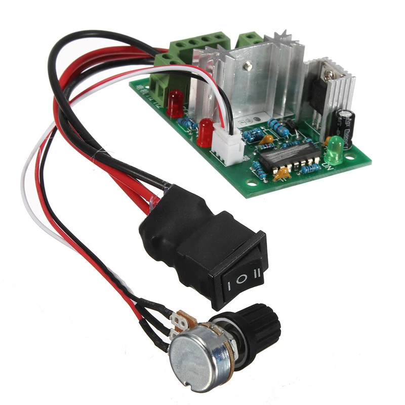 High Quality DC Motor Speed Switch Controller 10V 12V 24V Control Reversible PWM Regulator 3A
High Quality DC Motor Speed Switch Controller 10V 12V 24V Control Reversible PWM Regulator 3A