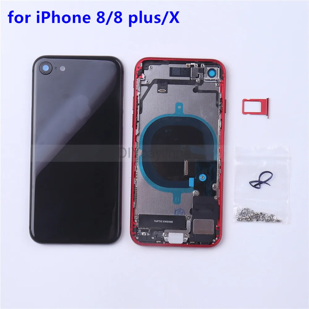 New AAA Back Housing Cover with Small Parts for iPhone 8 8plus X 8P Middle Frame with Screws Buttons Flex Replacement
New AAA Back Housing Cover with Small Parts for iPhone 8 8plus X 8P Middle Frame with Screws Buttons Flex Replacement