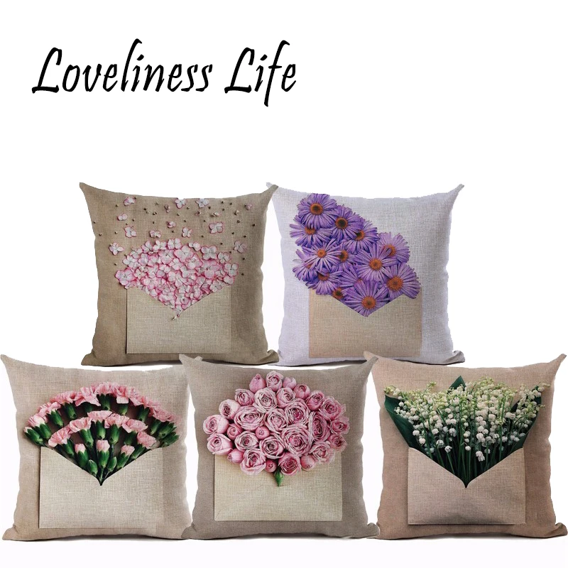 Mailer Floral Design Linen Cushion Cover Romantic Home Decor Pillowcase Toddle Gift Throw Pillow Cover Almofadas Cojines Coussin
Mailer Floral Design Linen Cushion Cover Romantic Home Decor Pillowcase Toddle Gift Throw Pillow Cover Almofadas Cojines Coussin