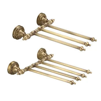 3-4 Arms Solid Brass Antique Towel Holder Rack Active Bar Pants Hanger Bathroom Wall Shelf Rack Accessories
3-4 Arms Solid Brass Antique Towel Holder Rack Active Bar Pants Hanger Bathroom Wall Shelf Rack Accessories