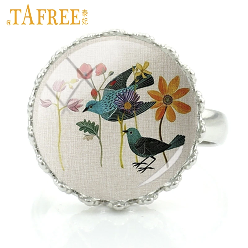 TAFREE Simple Bird Flower Rings Vintage flowers green tree pattern for men women art tension setting iron alloy jewelry A796
TAFREE Simple Bird Flower Rings Vintage flowers green tree pattern for men women art tension setting iron alloy jewelry A796