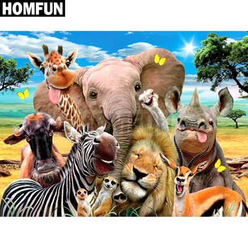 HOMFUN Paint With Diamond Embroidery "Animal family" Diamond Painting Full Square Round Picture Of Rhinestone Decor A00270
HOMFUN Paint With Diamond Embroidery "Animal family" Diamond Painting Full Square Round Picture Of Rhinestone Decor A00270
