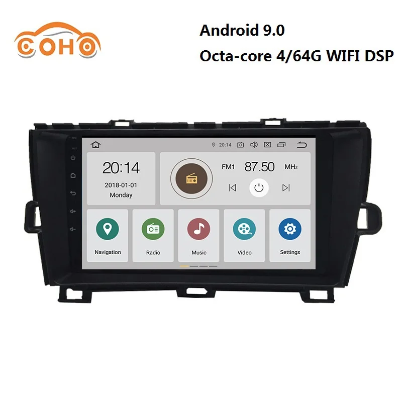 Car GPS Android 9.0 8-core 4/64G for TOYOTA Prius Right Hand Drive with DSP Carplay Radio BT support WIFI and SWC
Car GPS Android 9.0 8-core 4/64G for TOYOTA Prius Right Hand Drive with DSP Carplay Radio BT support WIFI and SWC