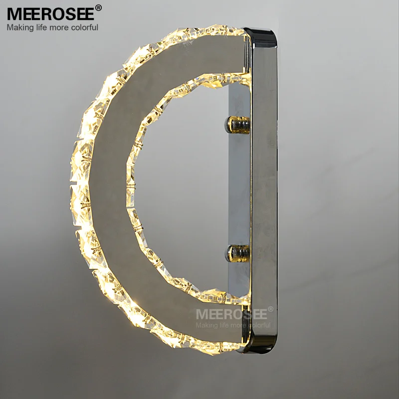 Modern LED Wall Light Fixture K9 Crystal Wall Sconce Lustres Creative D Shape Mirror Stainless Steel Bedside Lamps for Bedroom
Modern LED Wall Light Fixture K9 Crystal Wall Sconce Lustres Creative D Shape Mirror Stainless Steel Bedside Lamps for Bedroom