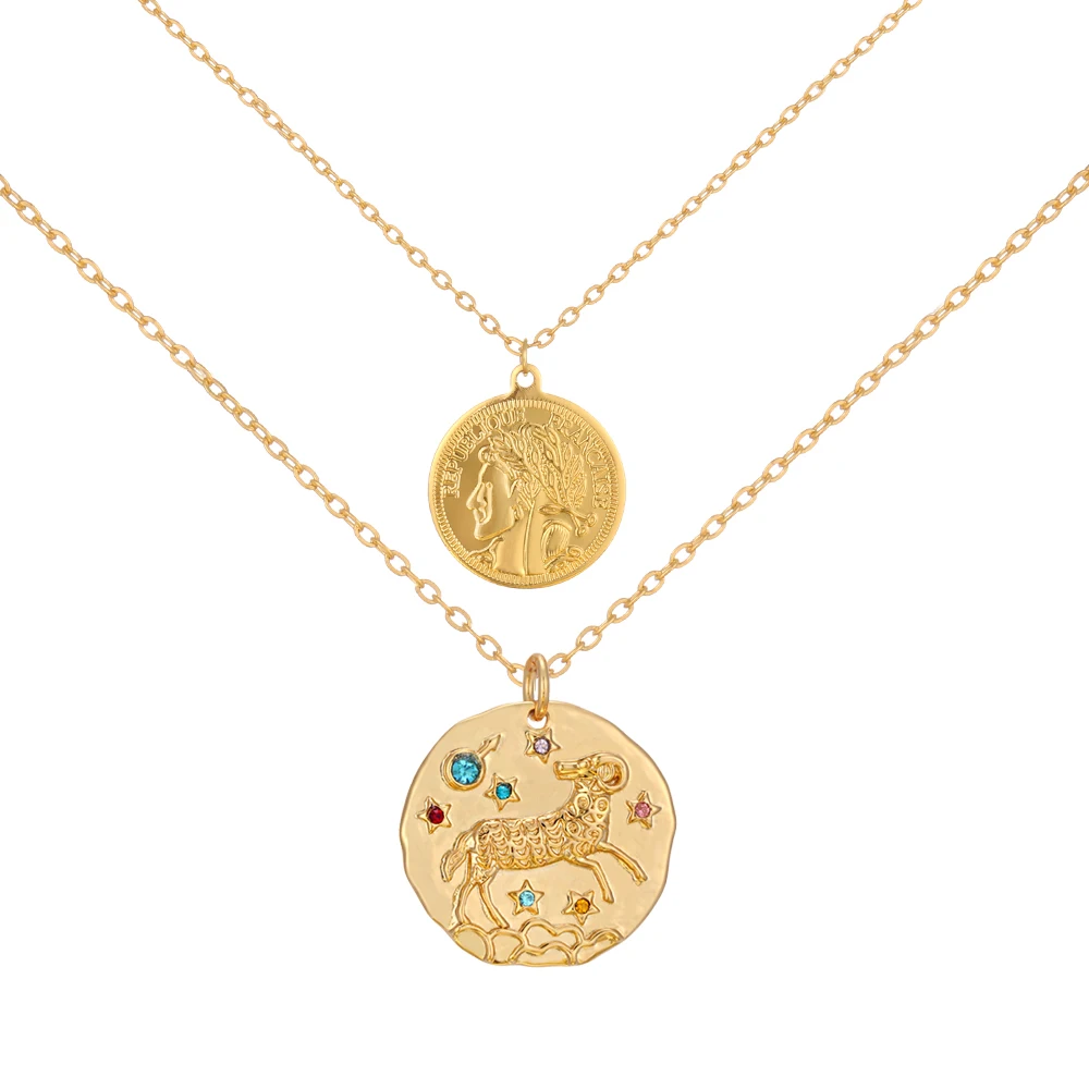 2pcs Constellation Zodiac Pendant Necklace Celestial Jewelry Gifts Layered Necklace Jewelry XL-411
2pcs Constellation Zodiac Pendant Necklace Celestial Jewelry Gifts Layered Necklace Jewelry XL-411