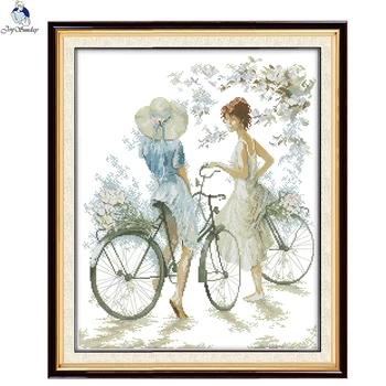 JoySunday cross stitch kits needlework Bicycle girl Christmas Portrait 14CT 11CT cotton painting gift art factory wholesale
JoySunday cross stitch kits needlework Bicycle girl Christmas Portrait 14CT 11CT cotton painting gift art factory wholesale