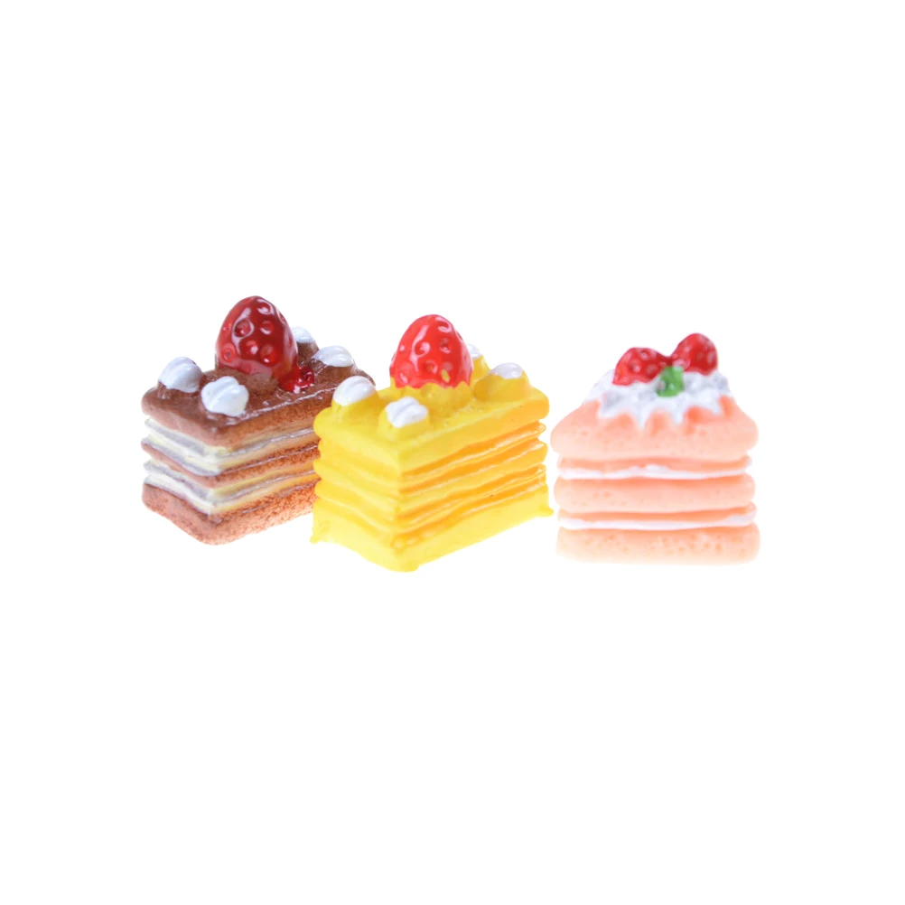 5pcs/set Diy Resin Cake Model Simulation Mini Cake Dollhouse Miniature Food Scene Model For Kids Kitchen Toys 3 Colors
5pcs/set Diy Resin Cake Model Simulation Mini Cake Dollhouse Miniature Food Scene Model For Kids Kitchen Toys 3 Colors