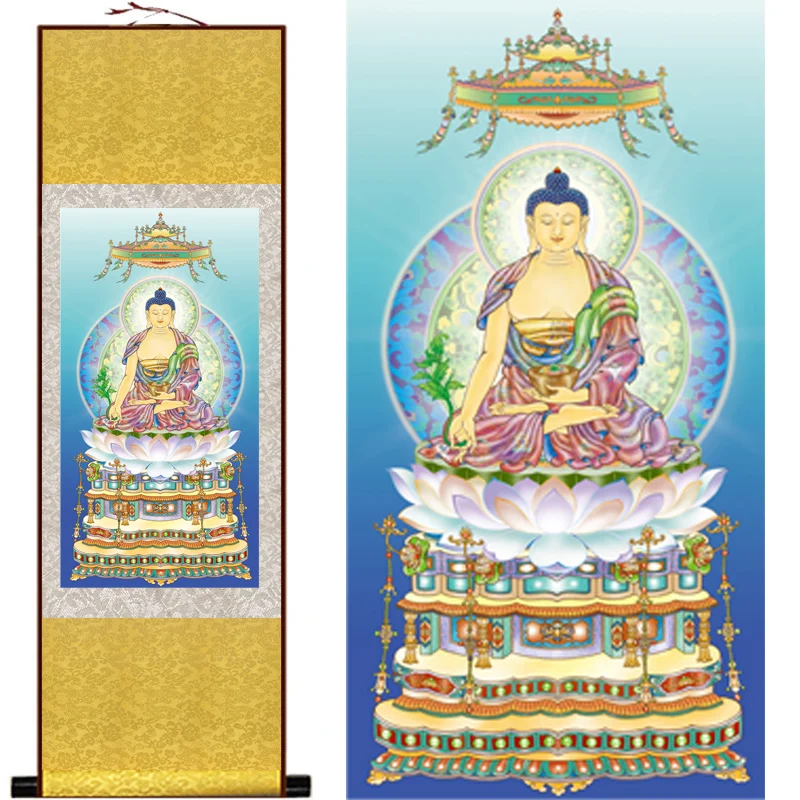 South medicine guru Buddha mahayana Silk hangs a picture/decorative painting scroll painting wholesale
South medicine guru Buddha mahayana Silk hangs a picture/decorative painting scroll painting wholesale