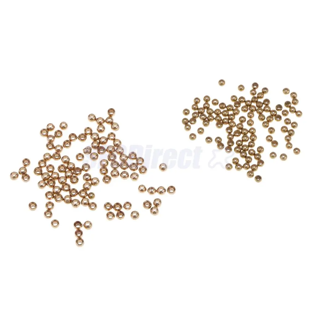 50/100 pieces Fly Tying Beads Assortment Hook Fly Fishing Nymph Belly Eyes Head Ball Bead 2.3mm 2.8mm 3.3mm 3.8mm